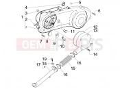 GILERA Runner 50 ST Pure Jet Crankcase cover - Crankcase cooling