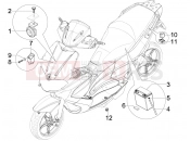 gilera 2009 Runner 50 ST Pure Jet kezelőszervek - akkumulátor