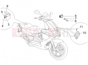 gilera 2006 Runner 50 Pure Jet kezelőszervek - akkumulátor