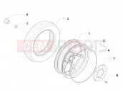 gilera 2010 Runner 50 Pure Jet Rear wheel