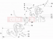 gilera 2011 Runner 50 Pure Jet Brakes pipes - Calipers