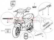 gilera Runner 50 Purejet Emblems