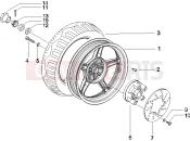 gilera 2005 Runner 50 Race Pure Jet Rear wheel