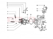 gilera Runner 50 SP cylinder head and induction pipe