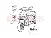 gilera Runner 50 SP emblems 