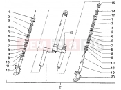 gilera Runner 50 SP front fork