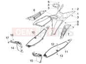 gilera 2012 Runner 50 SP középső idom - lábtartó
