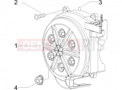 gilera 2014 Runner 50 SP Flywheel magneto cover - Oil filter