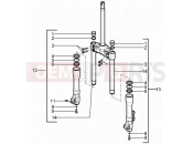 gilera 2014 Runner 50 SP Fork's components (Kayaba)