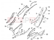 gilera 2016 Runner 50 SP oldal burkolat - idomzat