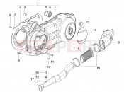 GILERA Runner 125 ST 4T Crankcase cover - Crankcase cooling