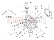 gilera 2010 Runner 125 ST 4T Head unit - Valve
