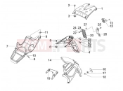 GILERA Runner 125 ST 4T hátsó burkolat - sárvédő