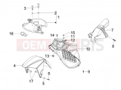 gilera 2013 Runner 125 ST 4T kerékdob - sárvédő