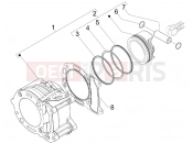 gilera 2017 Runner 125 ST 4T Cylinder-piston-wrist pin unit