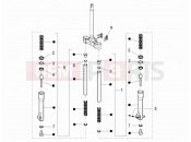 gilera 2010 Runner 200 ST 4T Fork's components (Escorts)