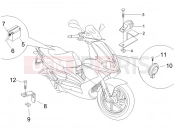 gilera 2006 Runner 125 VX 4T kezelőszervek - akkumulátor