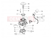 GILERA Runner 125 VX 4T Carburetor's components