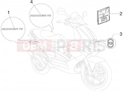 gilera 2006 Runner 125 VX 4T -SC- Plates - Emblems
