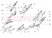 gilera 2005 Runner 200 VXR 4T (ZAPM464) oldal burkolat - idomzat