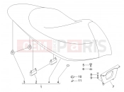 gilera 2007 Runner 200 VXR 4T (ZAPM464) Saddle/seats