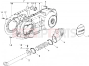 GILERA Runner 200 Race VXR 4T Crankcase cover - Crankcase cooling