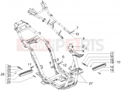 gilera 2005 Runner 200 Race VXR 4T váz