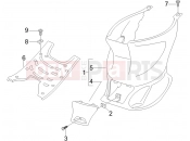 gilera 2005 Stalker 50 középső idom - lábtartó