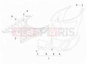 gilera 2011 Stalker 50 középső idom - lábtartó