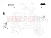 GILERA Stalker 50 Plates - Emblems