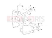 gilera 2009 Stalker 50 Naked Front glove-box - Knee-guard panel