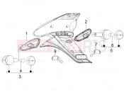 gilera 2010 Stalker 50 Naked hátsó lámpa - irányjelző