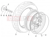 gilera 2010 Stalker 50 Naked Rear wheel