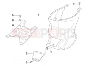 gilera 2008 Stalker 50 Special Edition Central cover - Footrests