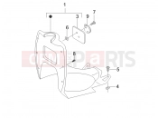 gilera 2008 Stalker 50 Special Edition Front glove-box - Knee-guard panel