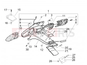 gilera 2008 Stalker 50 Special Edition Rear cover - Splash guard