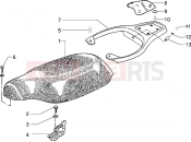 gilera Storm 50 saddle-rear carrier