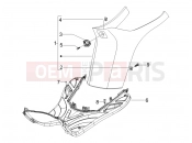 gilera 2008 Storm 50 Central cover - Footrests