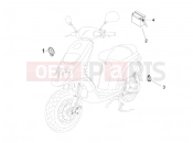 gilera 2008 Storm 50 kezelőszervek - akkumulátor