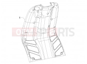 gilera 2009 Storm 50 Front glove-box - Knee-guard panel