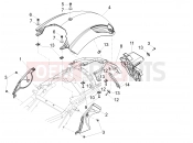 MOTOGUZZI California 1400 Corazzieri ABS (ZGUKDH0) Rear mudguard