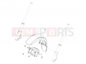 MOTOGUZZI California 1400 Touring ABS Front mudguard-Pillar
