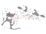 APRILIA SCARABEO Scarabeo 50 2T NET FRAME » Foot rests - Lateral stand