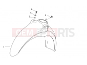 APRILIA SCARABEO Scarabeo 50 2T NET FRAME » Front body VI - Front mudguard