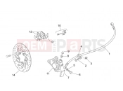 APRILIA SCARABEO Scarabeo 50 2T NET FRAME » Front brake caliper