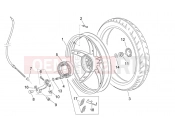 APRILIA SCARABEO Scarabeo 50 2T NET FRAME » Rear wheel - disc brake