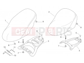APRILIA SCARABEO Scarabeo 50 2T NET FRAME » Seat - Carrier
