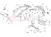 MOTOGUZZI Griso 1200 8V S.E. (USA) Rear body - Mudguard