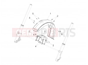 MOTOGUZZI MGX 21 FLYING FORTRESS 1400 ABS Front mudguard-Pillar