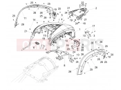 MOTOGUZZI MGX 21 FLYING FORTRESS 1400 ABS Rear mudguard
